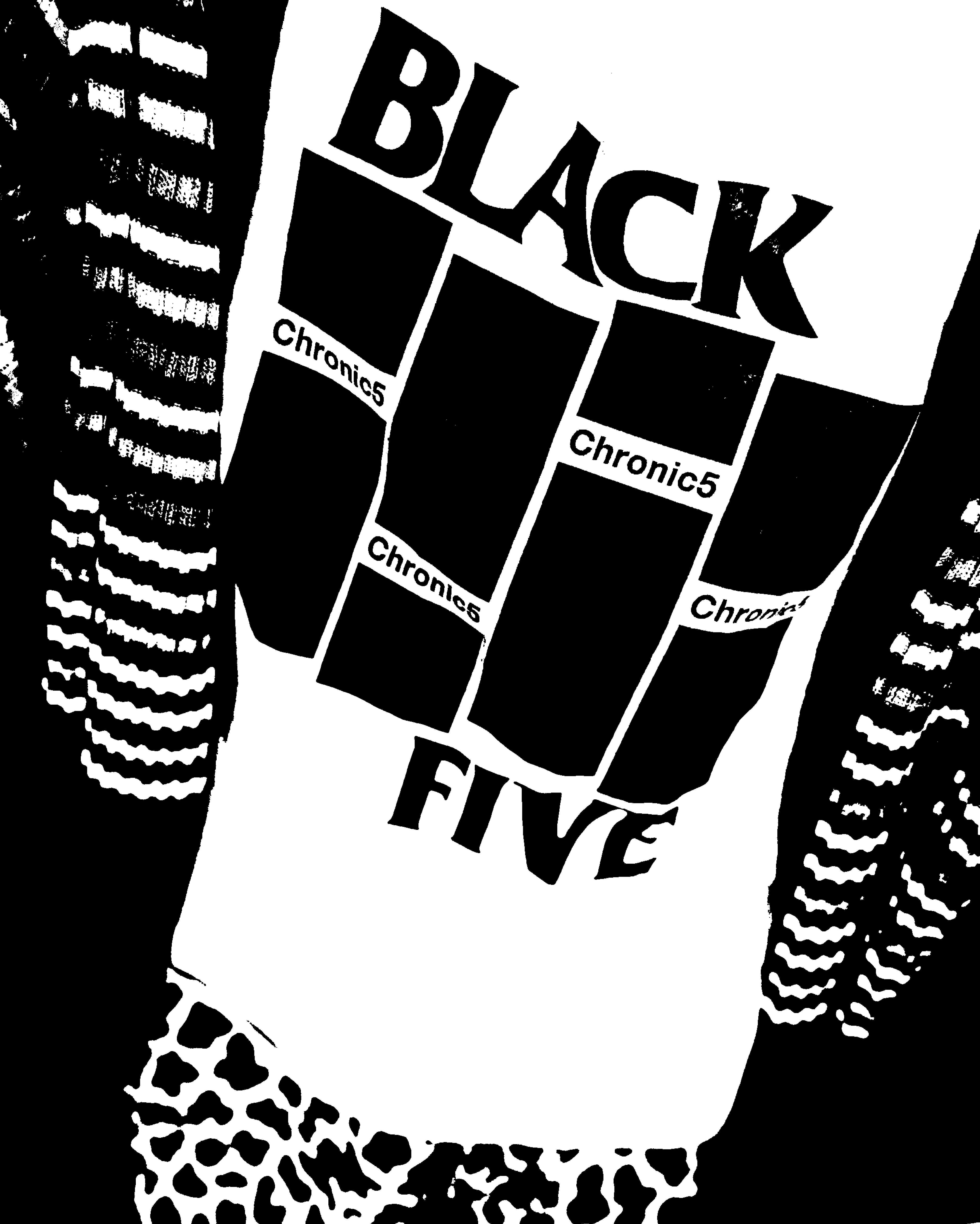 BLACK FLAG no no BLACK FIVE tee by chronic5