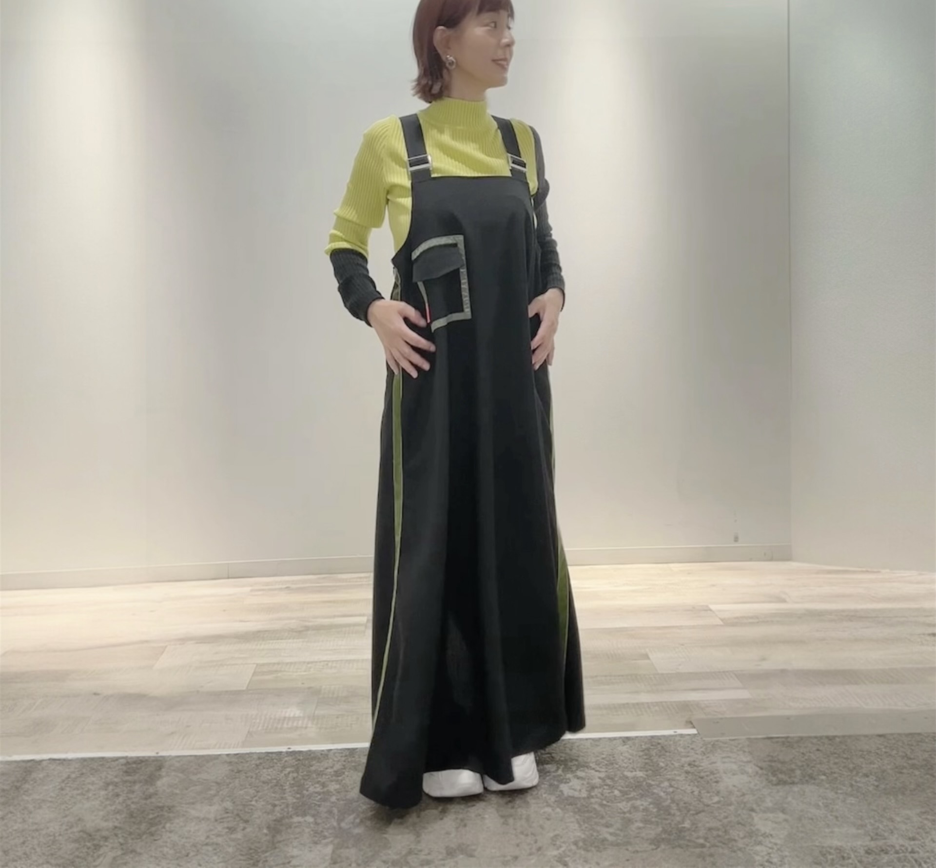 バイカラートップス×ラインワンピース　スタイリング紹介☆彡