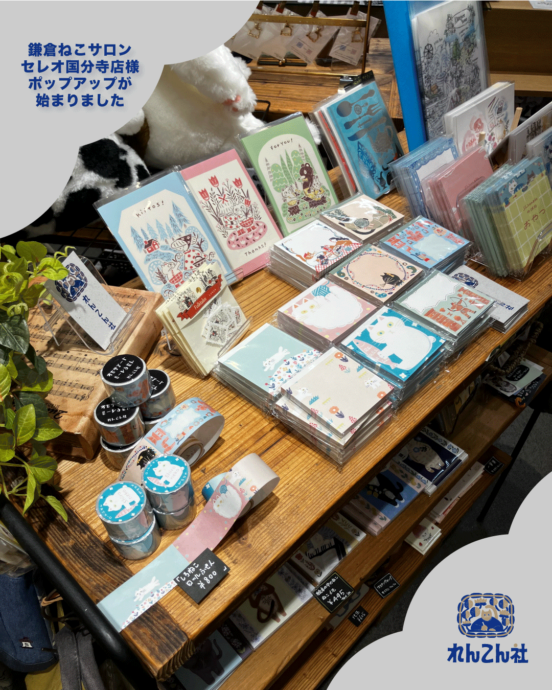 【POPUP】鎌倉猫サロンセレオ国分寺店様