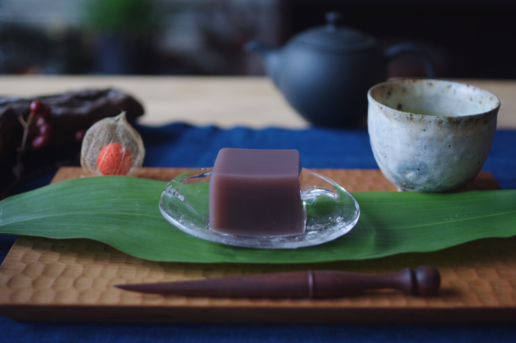 羊羹と茶