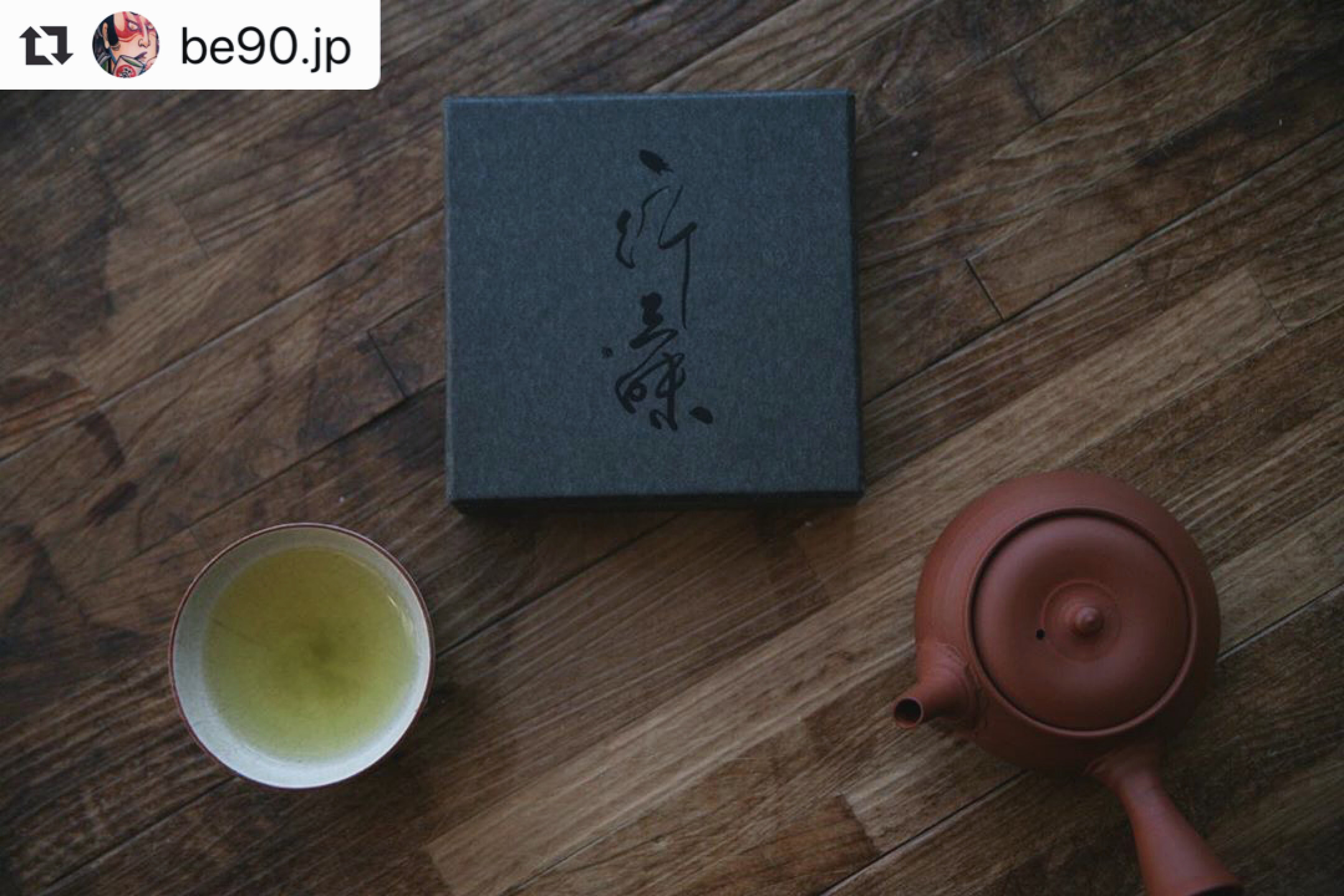 書道家 万美 ×a droptokyoのオリジナル日本茶