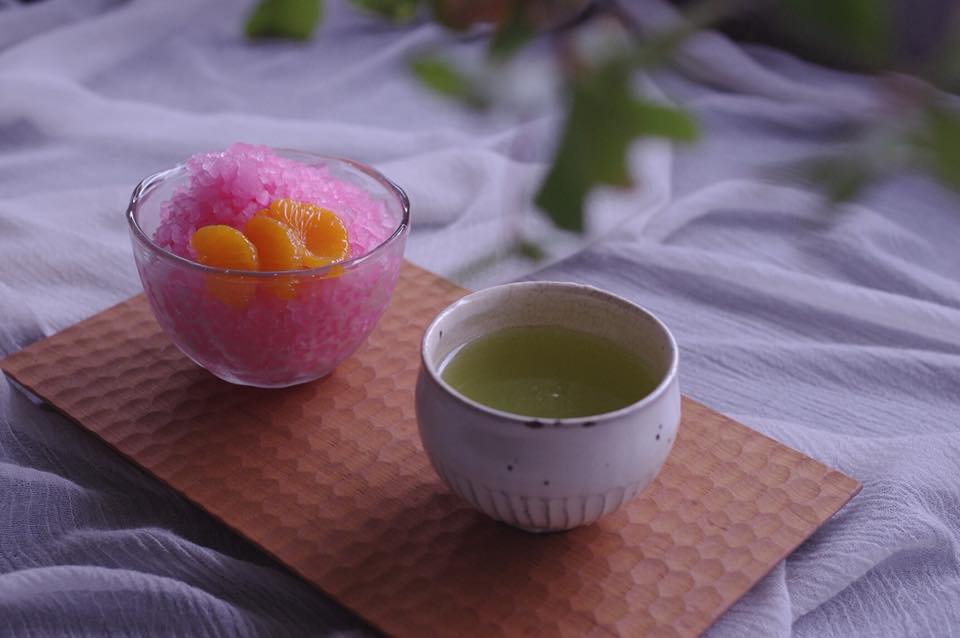 お茶とかき氷