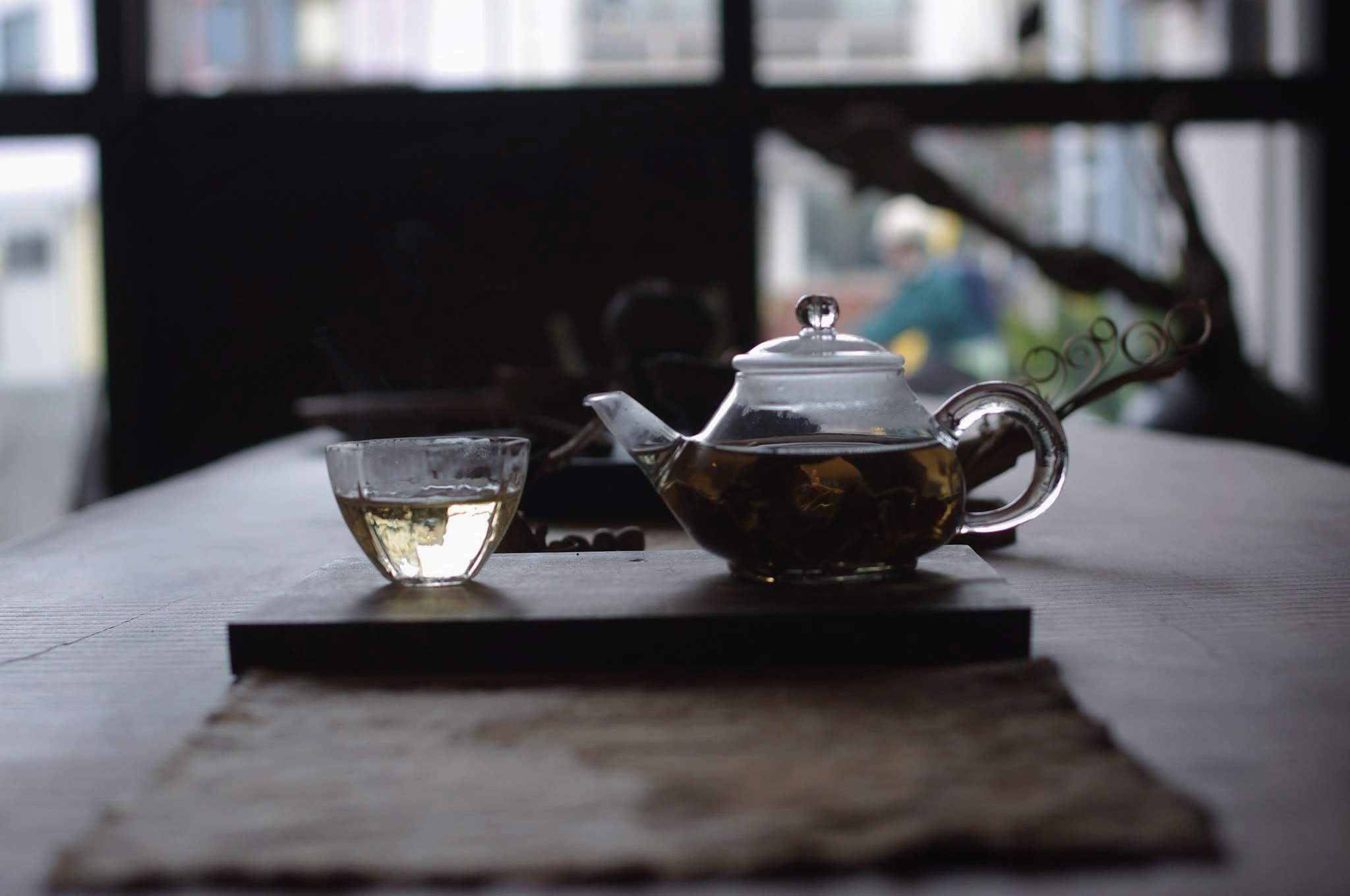 お茶と共に