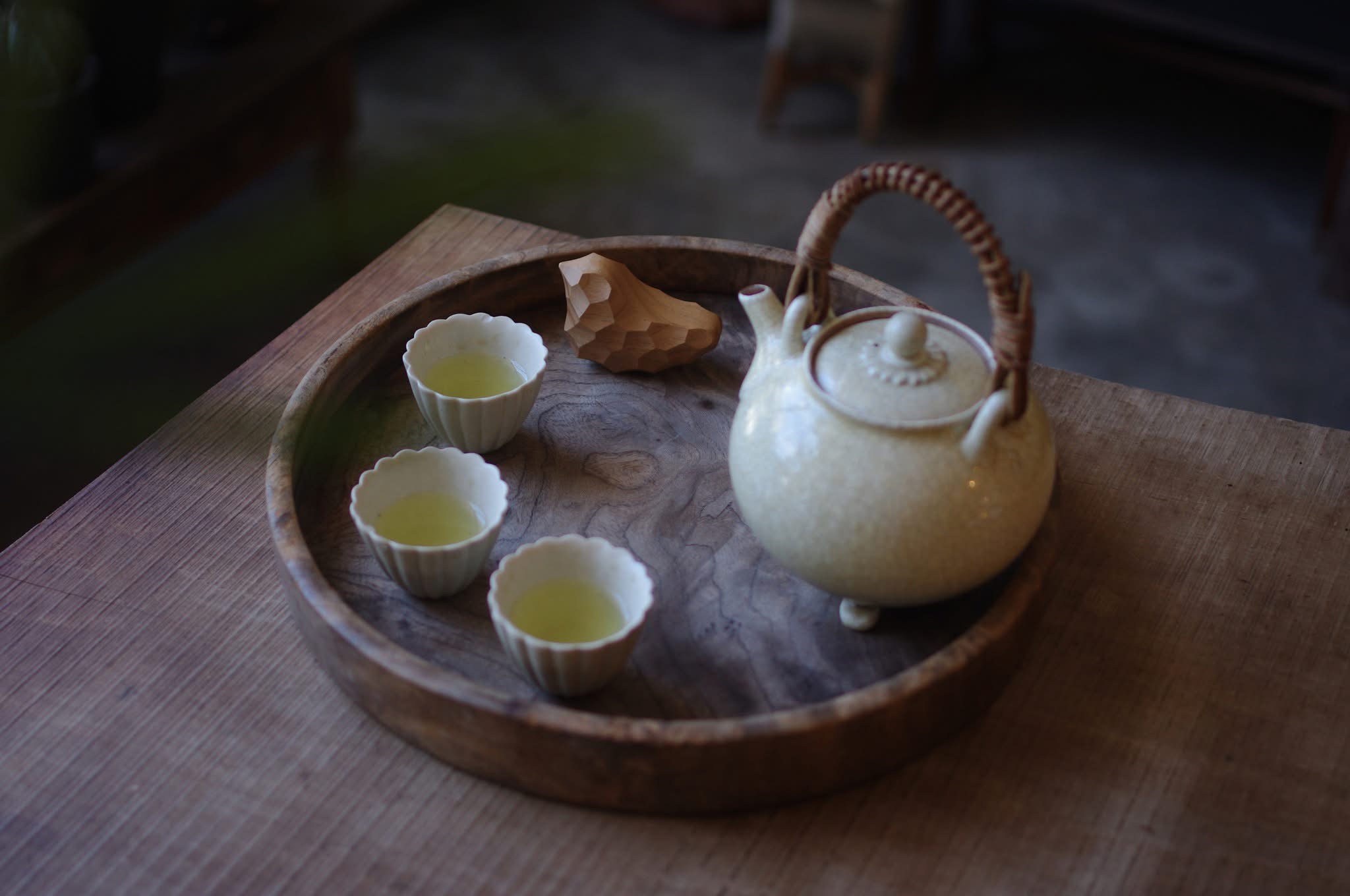 朝のお茶