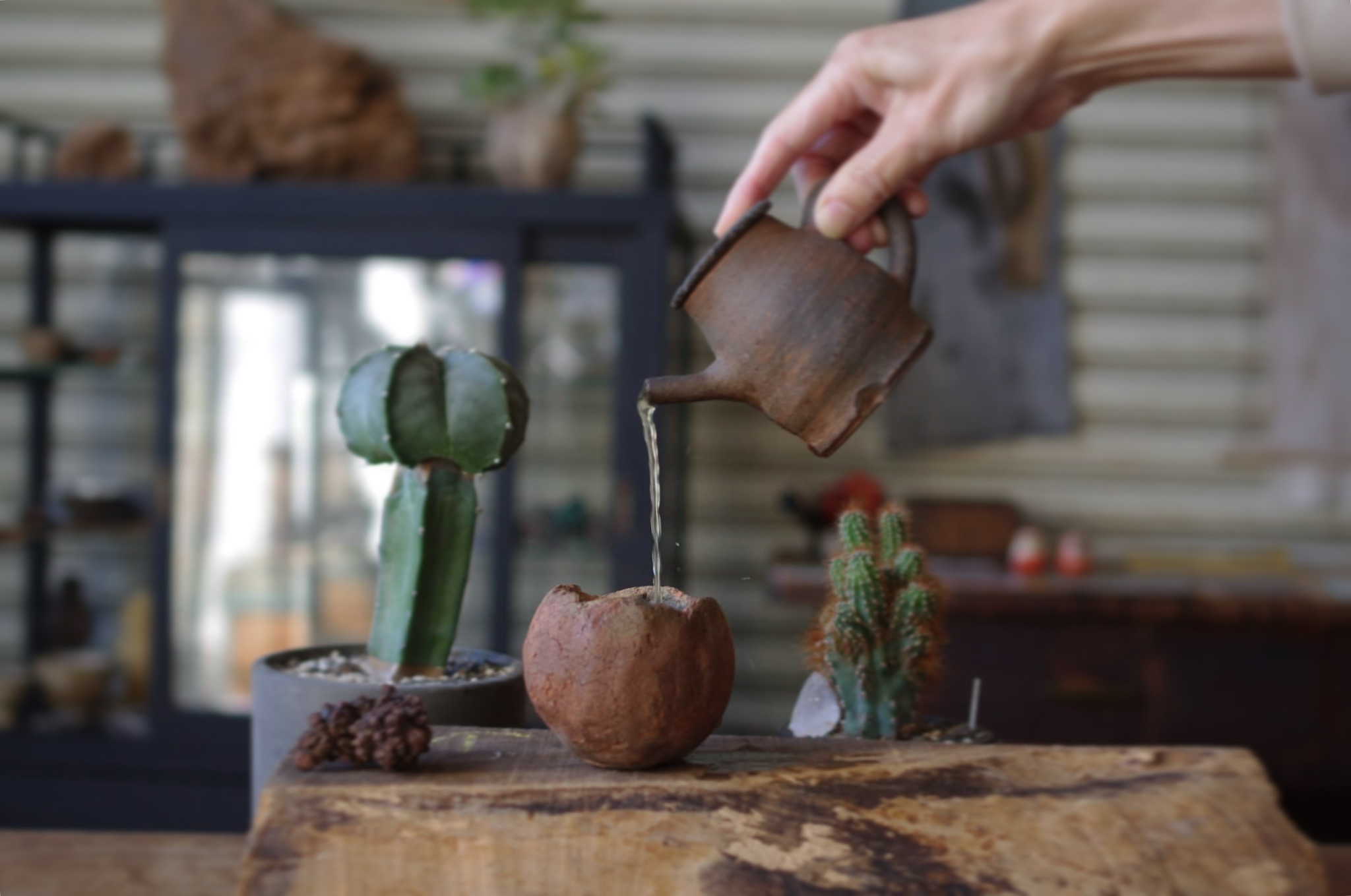 お茶と土器