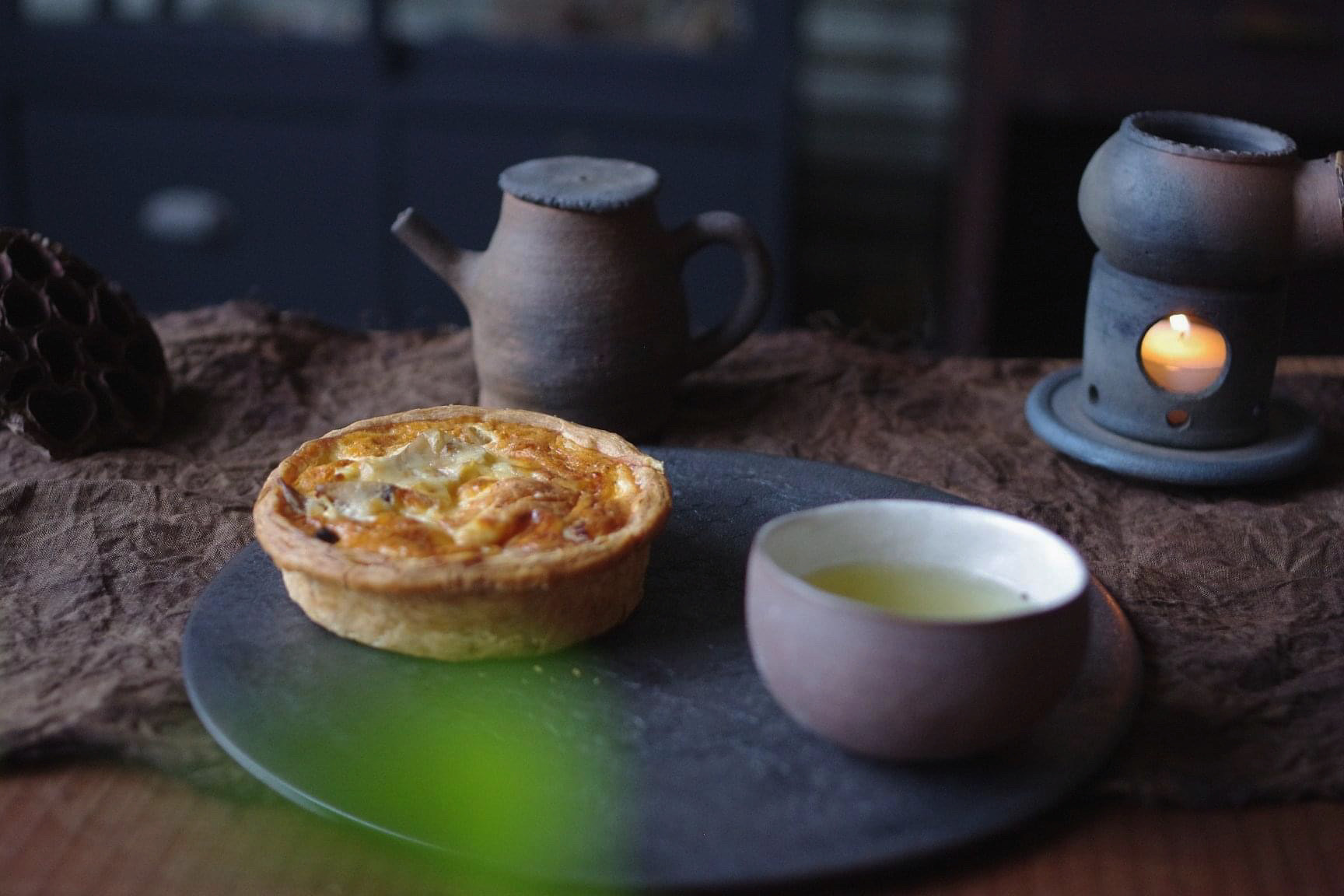 お茶とキッシュ