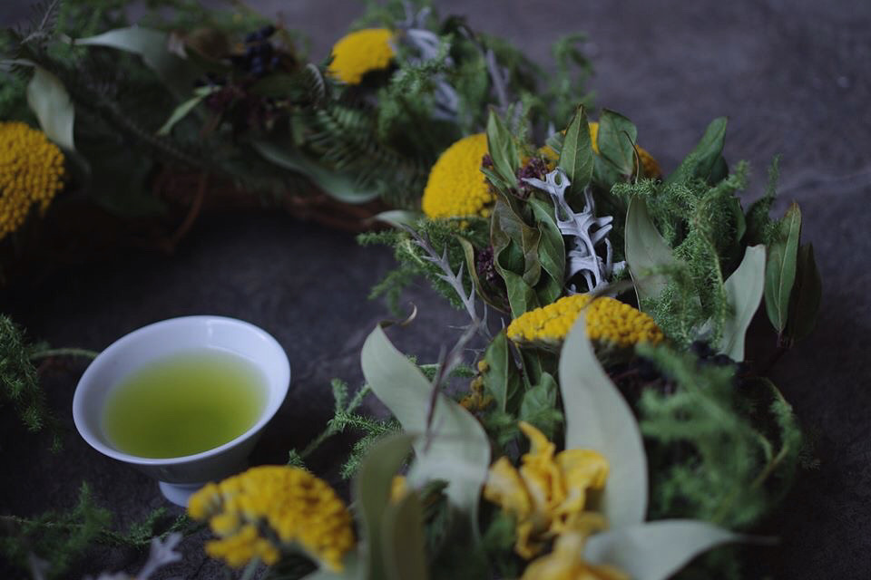 花には水を、人にはお茶を