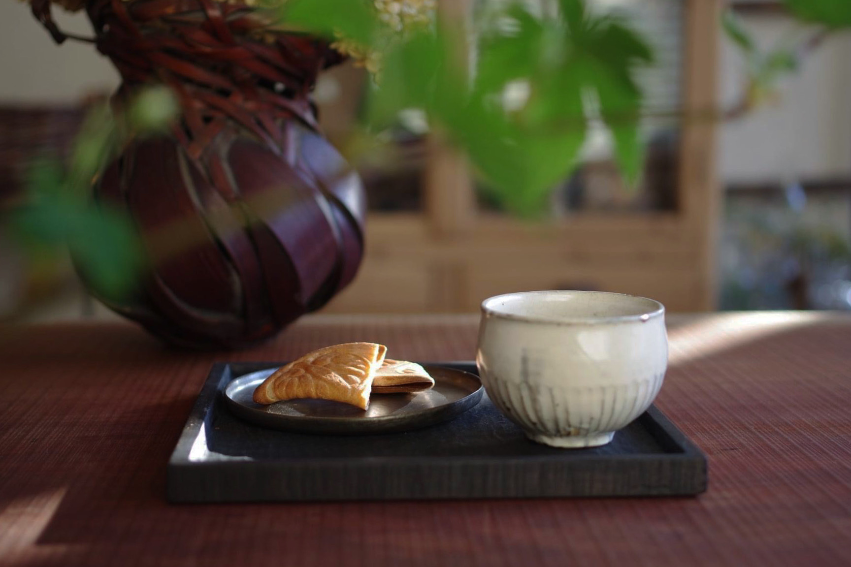 せんべいとお茶