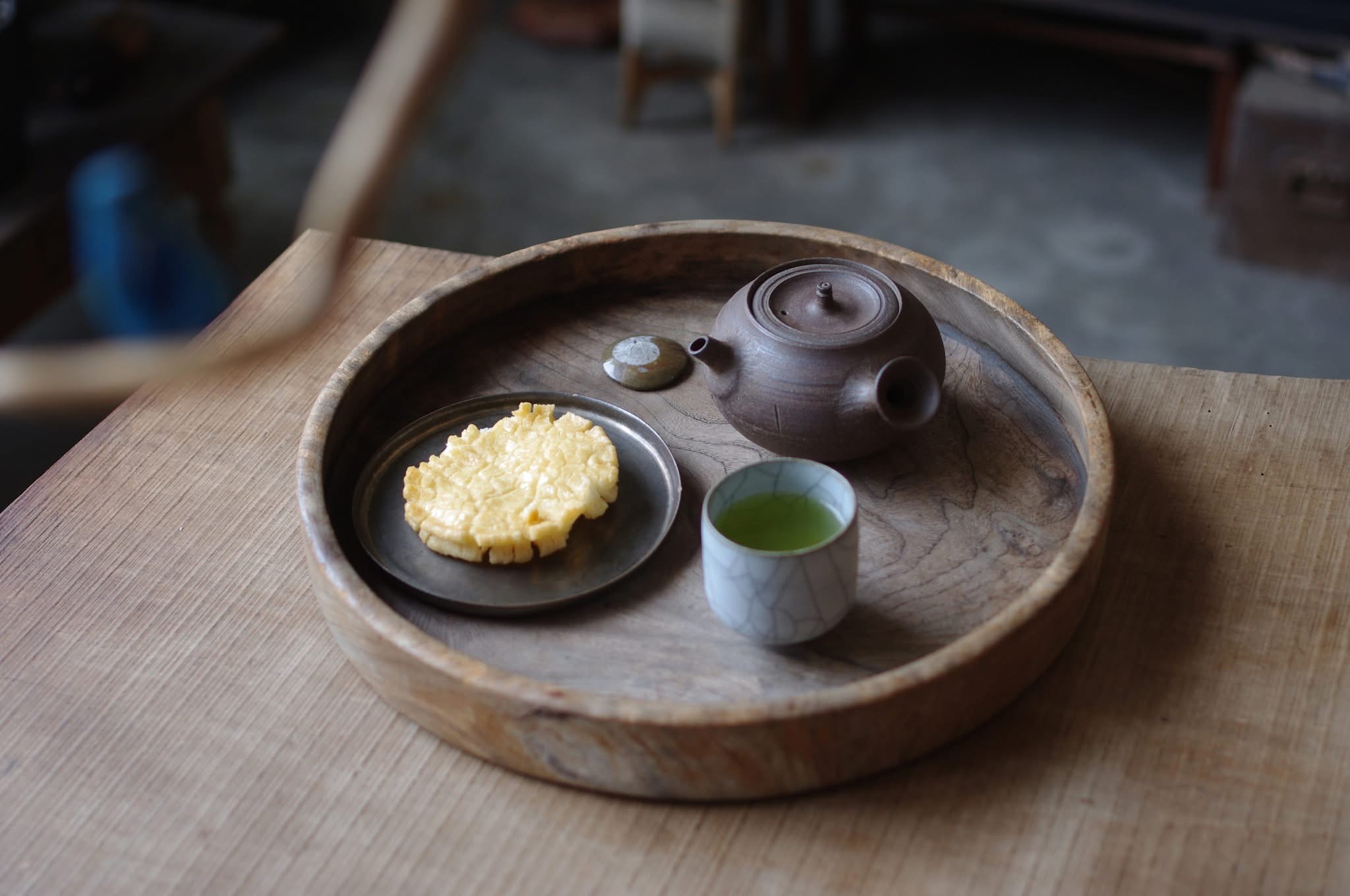 お茶と煎餅