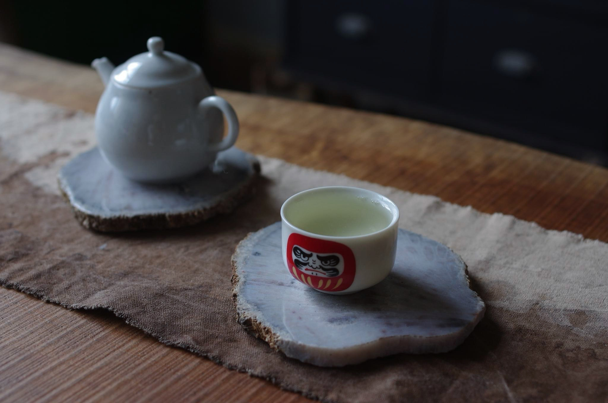 雨の日もお茶を。