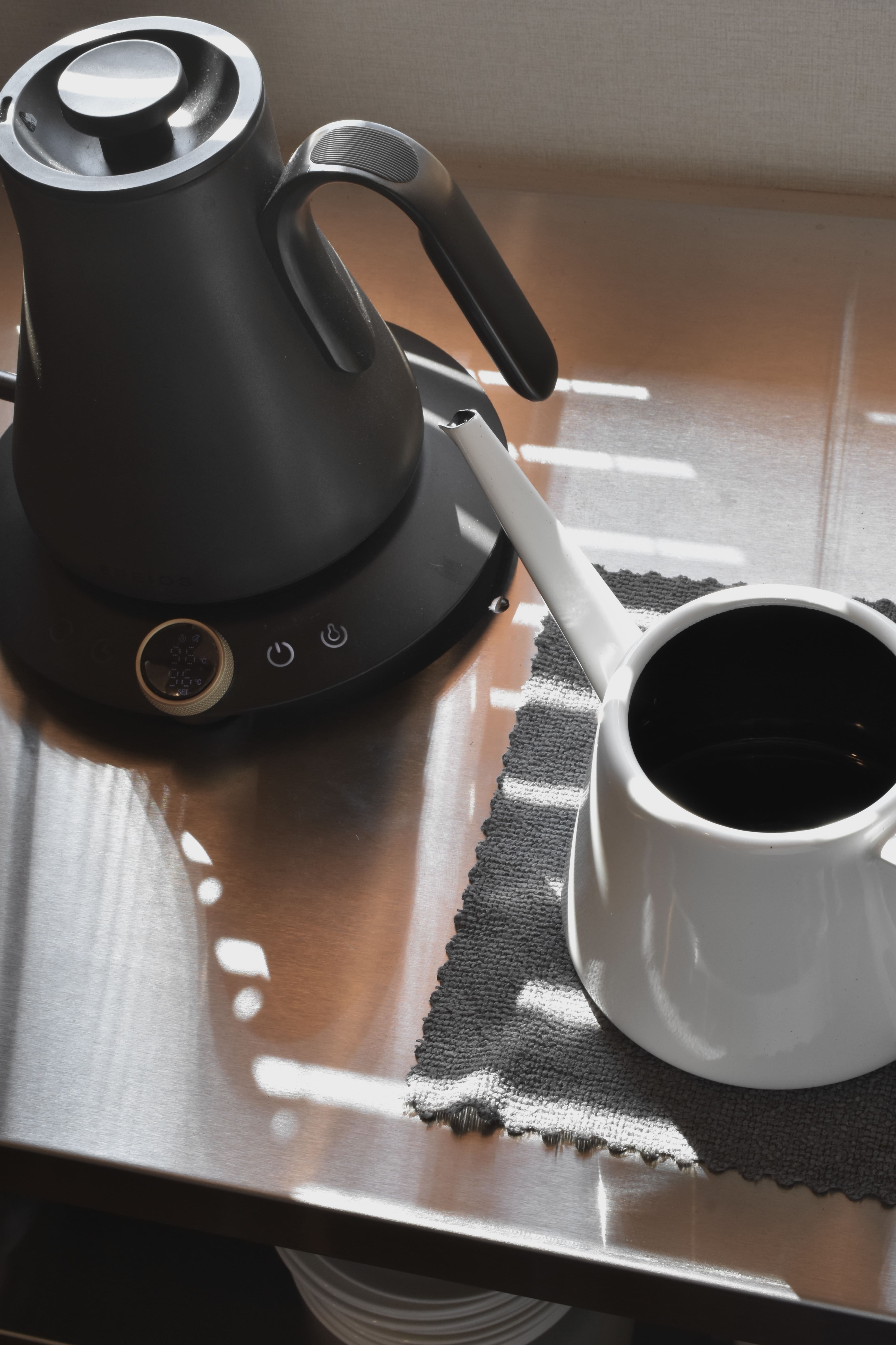 熱々のコーヒー