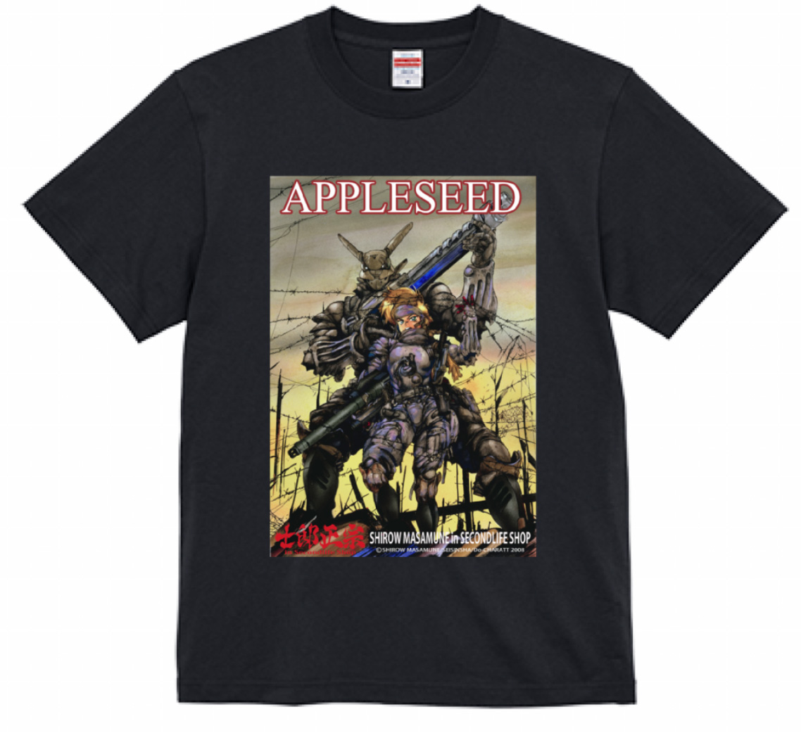 好評に尽き売り切れていた 士郎正宗キャラクターTシャツVol.9が、通常版として販売開始。