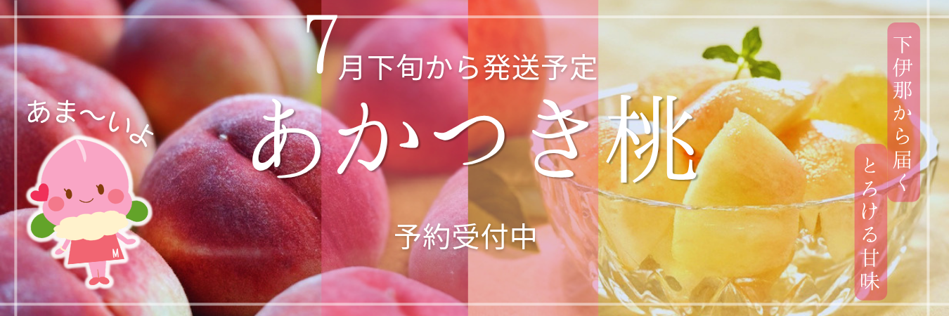 南信州の夏は「あかつき」から。迷ったらまずは王道の桃を。