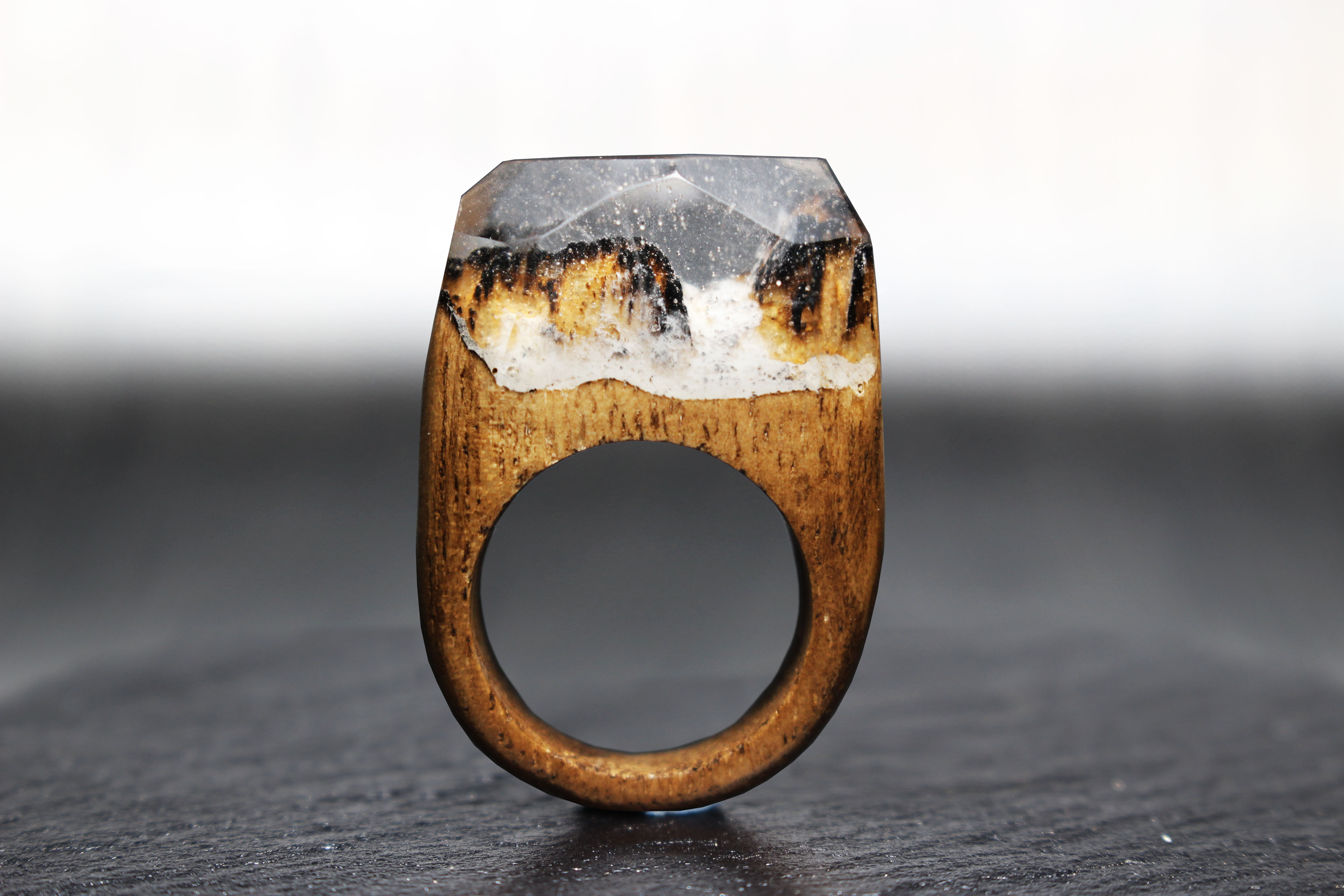 【新作】Rock Cliff ～Resin Wood Ring Collection～
