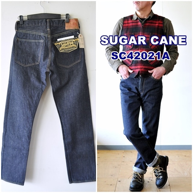 シュガーケーン　SUGARCANE テーパードジーンズ　sc42021　  14.25oz.