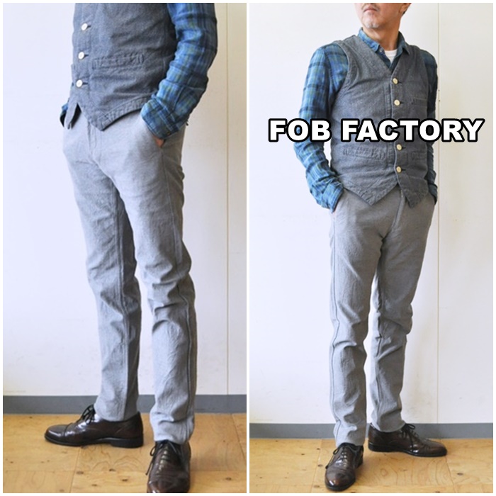 FOB　FACTORY/エフオービーファクトリー　F0423　オンオフトラウザーパンツ 