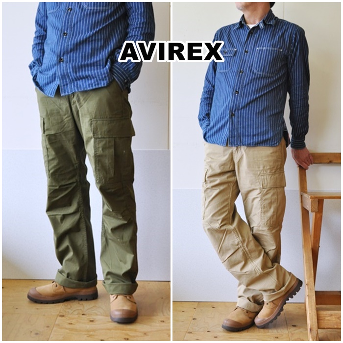 AVIREX アビレックス　リップストップ　 ファティーグ 　 カーゴパンツ