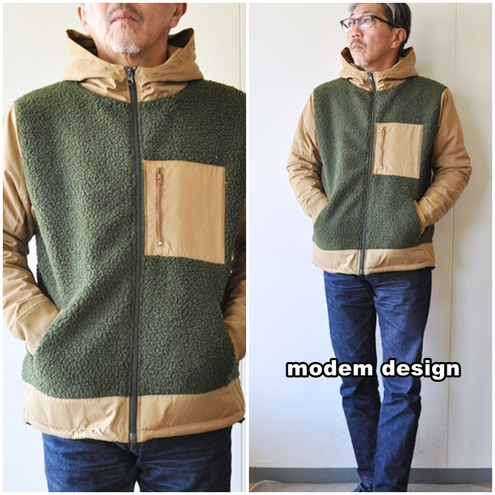 modemdesign モデムデザイン　ボアフリースパーカー 2003851
