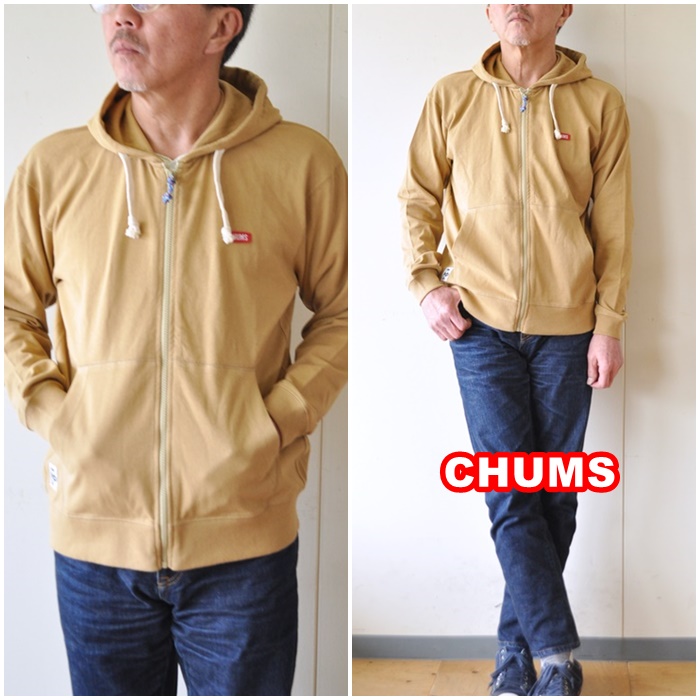 CHUMS チャムス ロゴTパーカー ジップパーカー　ch01-1832