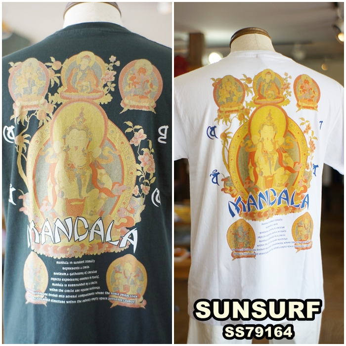 SUN SURF　サンサーフ 　プリント 　Tシャツ 　　マンダラ　79164