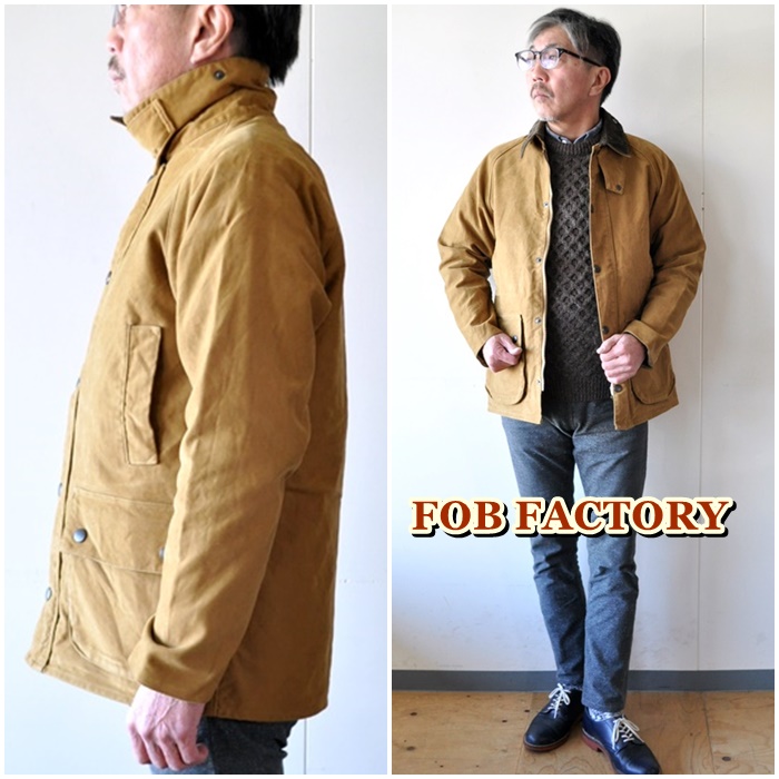 FOB FACTORY（FOBファクトリー） F2361 ライディングジャケット モールスキン