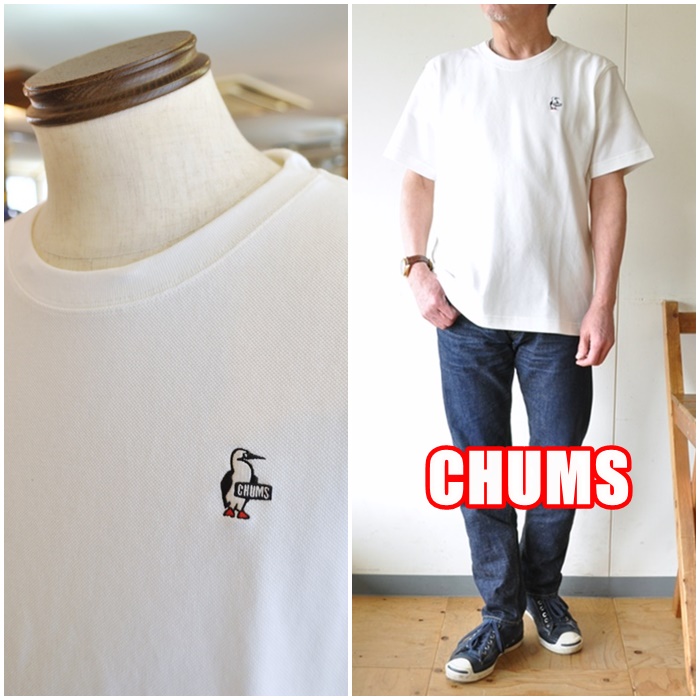 CHUMS　チャムス　かのこ生地　半袖カットソー　 半袖Tシャツ