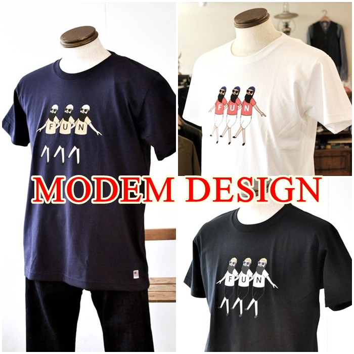 半袖tシャツ メンズのブランド　モデムデザイン　半袖tシャツ コーデのご紹介