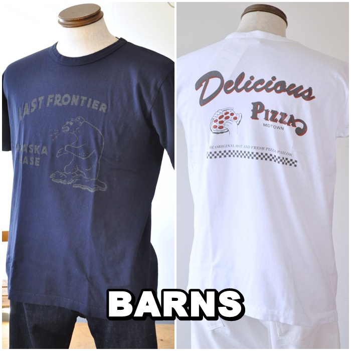 バーンズ　ＢＡＲＮＳ　半袖Ｔシャツ　メンズ　プリントＴシャツ　ＢＲ７９１１　天竺　