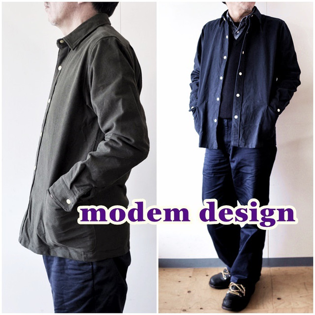 ＭＯＤＥＭＤＥＳＩＧＮ　モデムデザイン　モールスキンジャケット　のご紹介