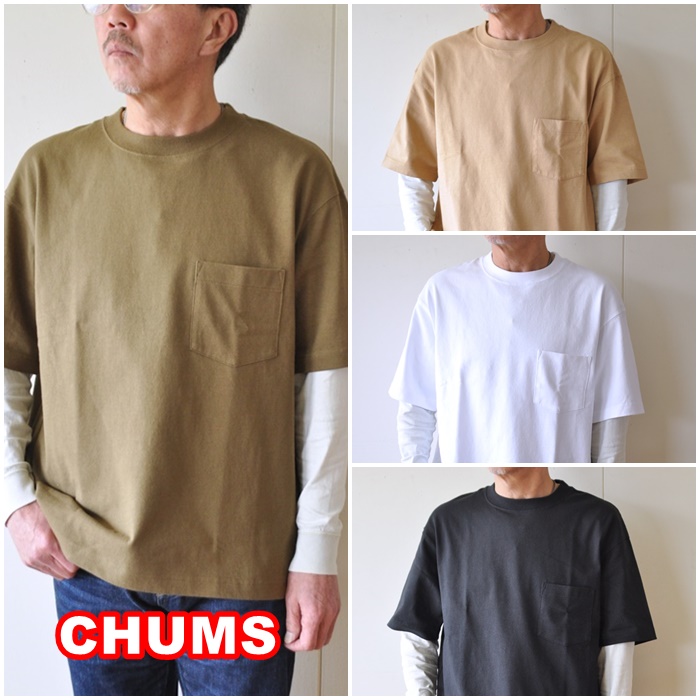 CHUMS チャムス　ヘビーウェイト　ポケットTシャツ　ch01-1870