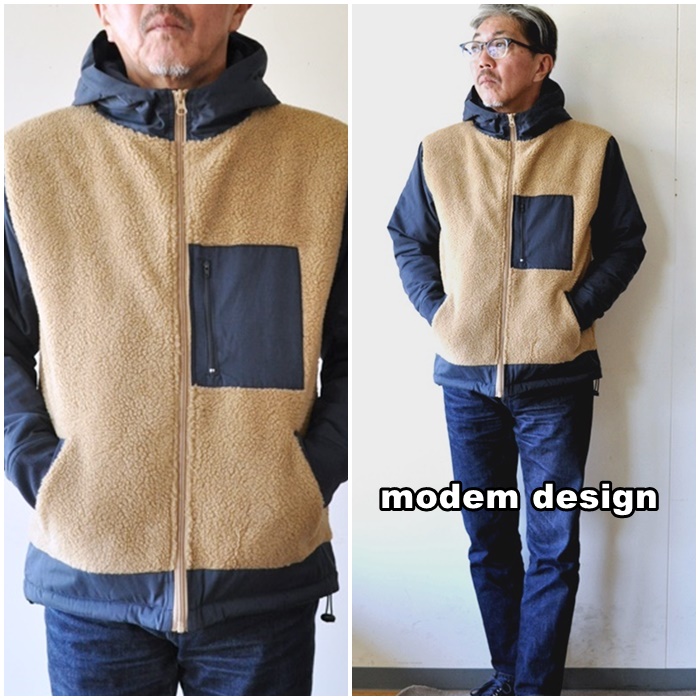 modemdesign モデムデザイン　ボアフリースパーカー 2003851　