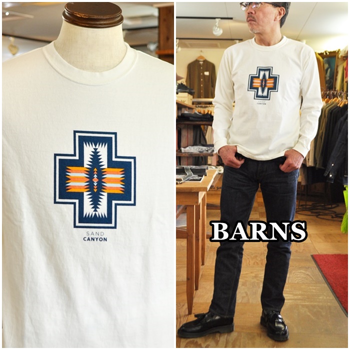 バーンズ アウトフィッターズ 　BARNS OUTFITTERS　 長袖 TシャツBR22117