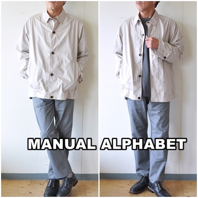 MANUAL ALPHABET　マニュアルアルファベット タイプライターシャツジャケット