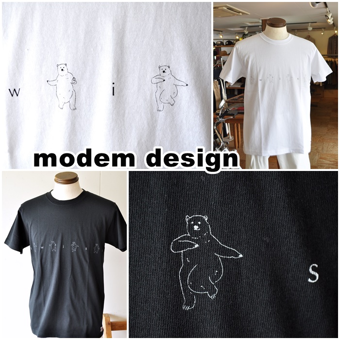 modemdesign　 モデムデザイン　半袖T　カットソー  2109070　プリントTシャツ