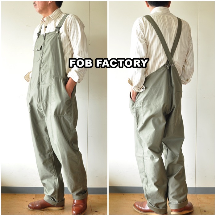 FOBFACTORY エフオービーファクトリー　 ミリタリーオーバーオール 　F0489