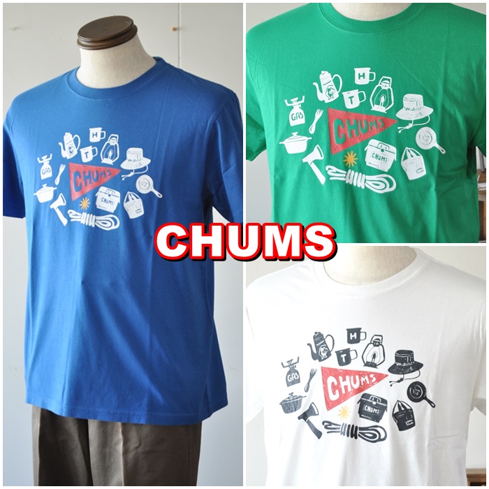 CHUMS 　チャムス　 camp gear 　キャンプギアTシャツ 　CH01-1690 　