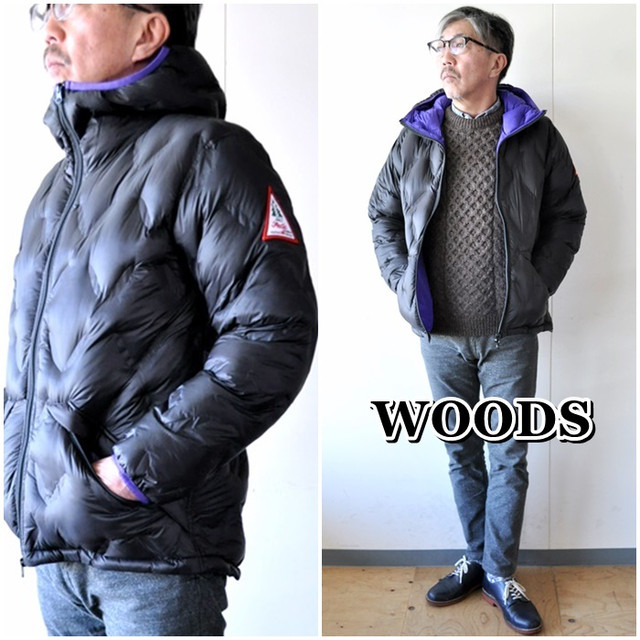 ＷＯＯＤＳ　ウッズ　中綿ジャケット　アウター　５９０６　HOODED PUFFY JACKET　