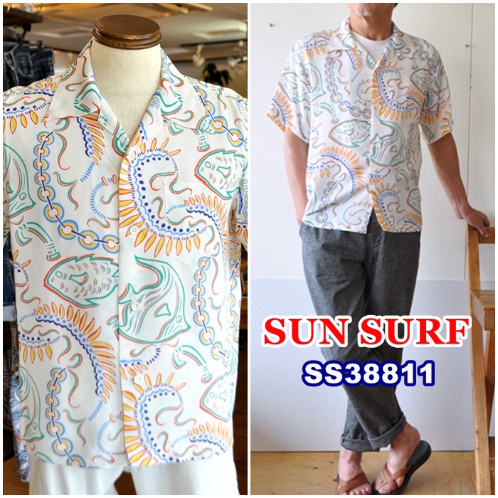 SUNSURF サンサーフ　東洋　ハワイアン　 アロハシャツ　38811 東洋エンタープライズ