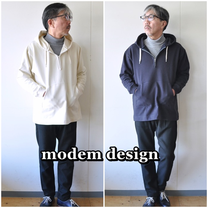 プルオーバーパーカー　　モデムデザイン　ＭＯＤＥＭＤＥＳＩＧＮ　スウェット　１９０７３５７