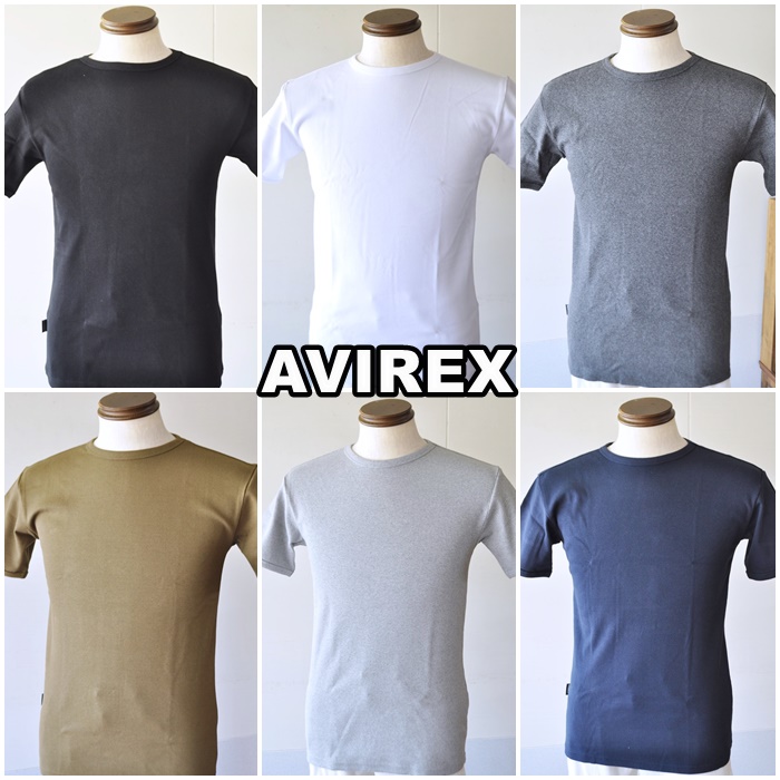 AVIREX アビレックス デイリーウエア 半袖 クルーネック　リブ素材　６１４３５０２