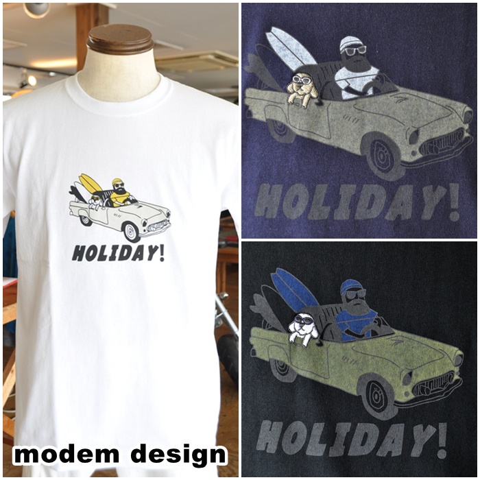 modemdesign　 モデムデザイン　半袖T　カットソー 　2109055　プリントTシャツ