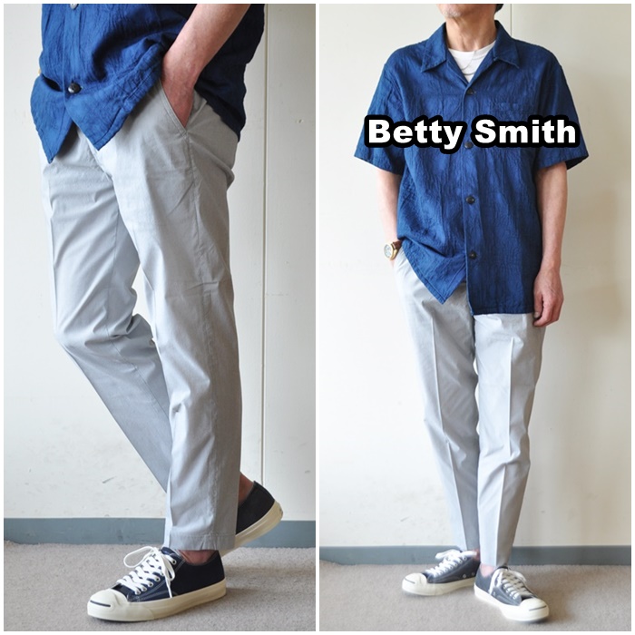 BETTYSMITH ベティスミス　サッカー生地イージーパンツ　602 　リラックスパンツ　
