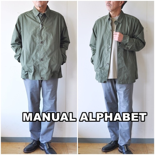 MANUAL ALPHABET　マニュアルアルファベット タイプライター　シャツジャケット