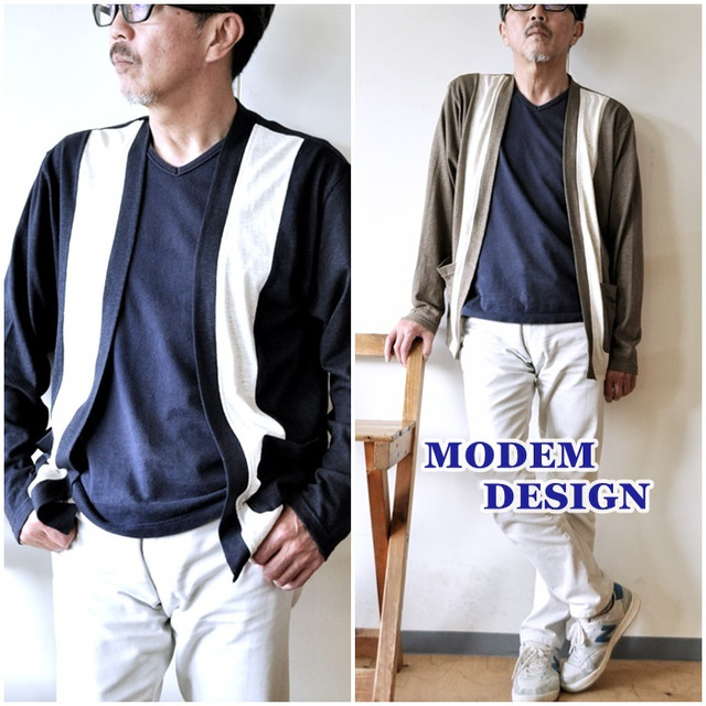 ＭＯＤＥＭＤＥＳＩＧＮ　モデムデザイン　メンズ　カーディガン　カーデ　１９０５３５４　