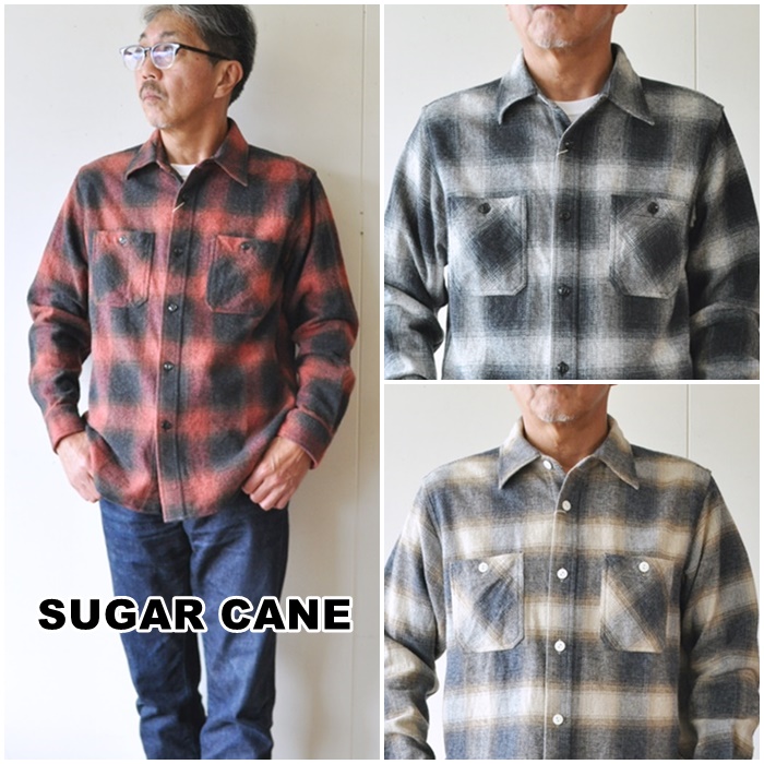 シュガーケーン 　SUGAR CANE 　東洋エンタープライズ 　ネルシャツ SC28541
