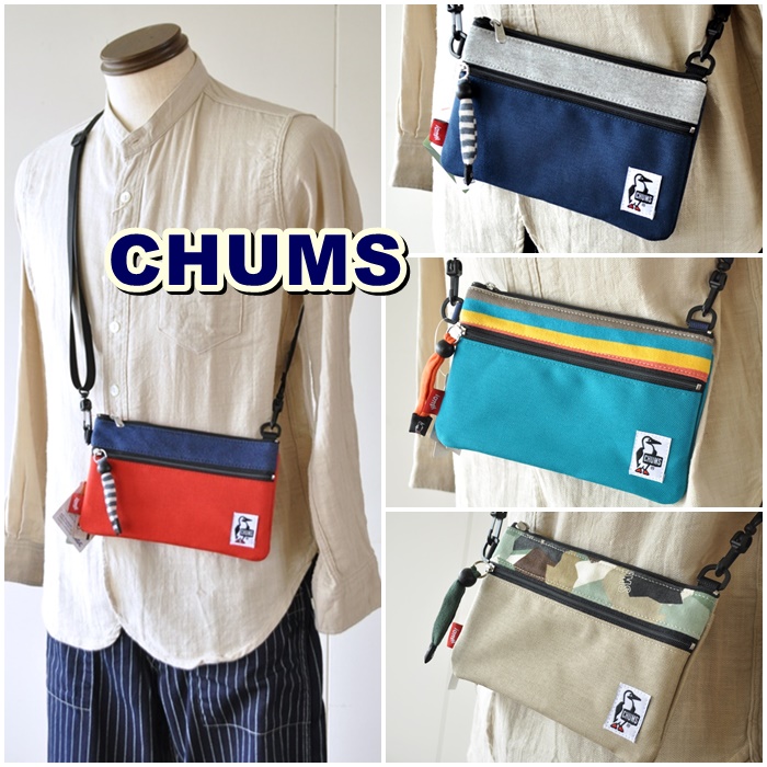 チャムス 　CHUMS　 サコッシュバッグ 　ディストリビュート ショルダー