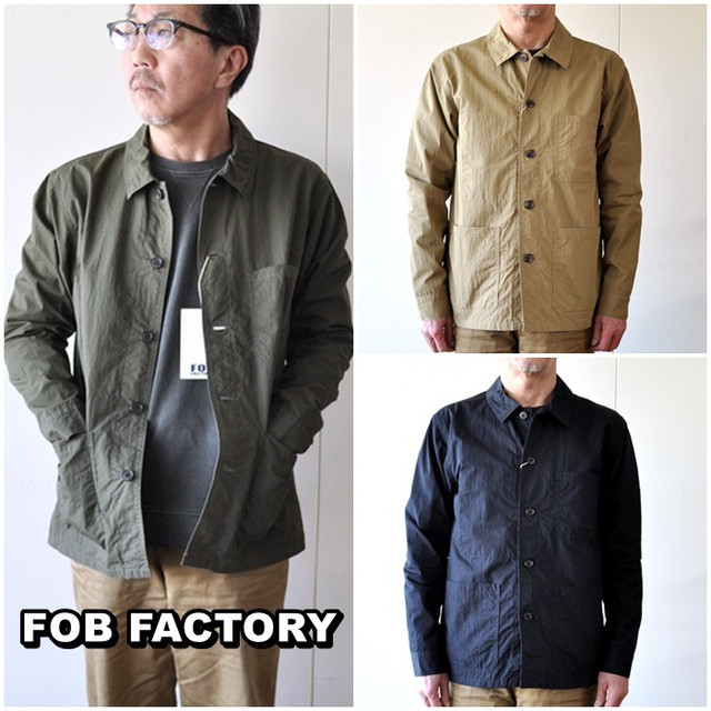 エフオービーファクトリー　ＦＯＢＦＡＣＴＯＲＹ　フレンチシャツジャケット　ＦＲＥＮＣＨ　