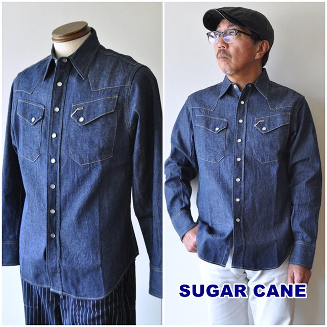 SUGARCANE シュガーケーン　デニムウエスタンシャツ　28190 東洋