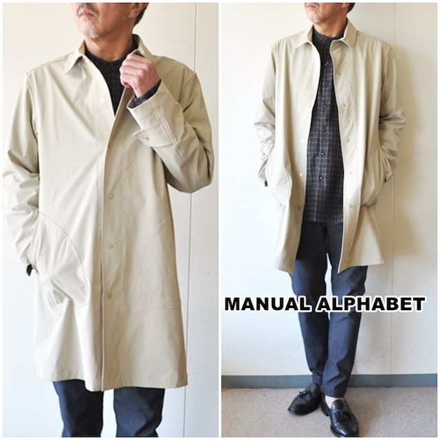 manualalphabet　マニュアルアルファベット　　 ステンカラーコート　maj248