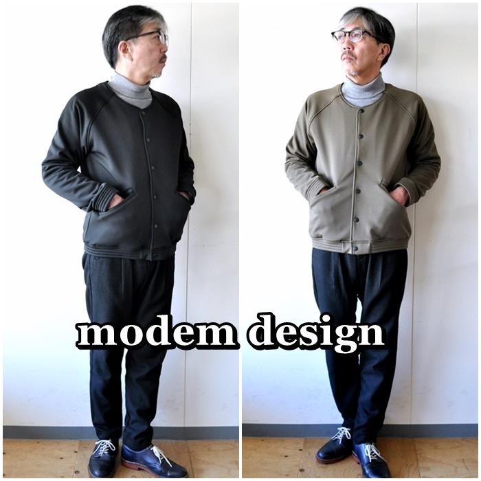 ノーカラージャケット　ノーカラーブルゾン　１９０３３５１　モデムデザイン　ＭＯＤＥＭＤＥＳＩＧＮ